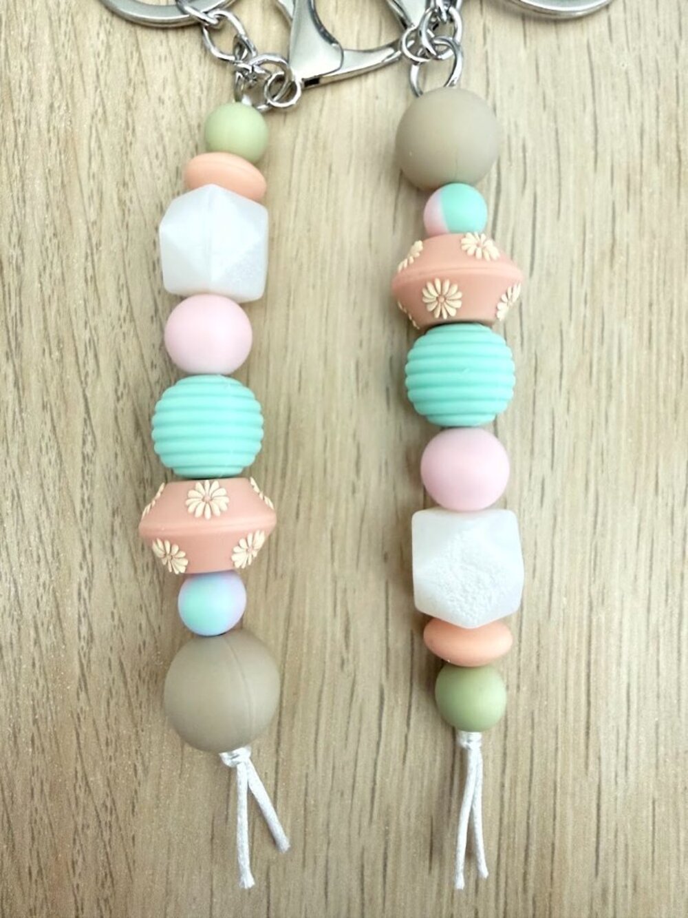 Silicone Bead BFF Keychains